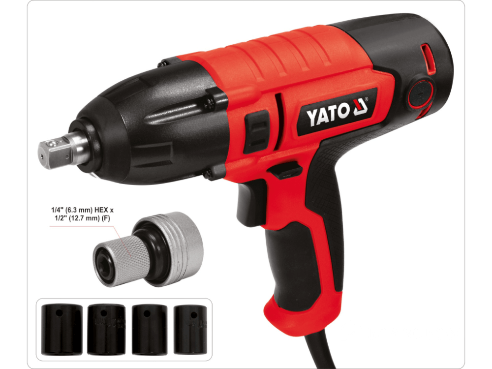 ქანჩის მოსახსნელი YATO YT-82020 • 450Nm ბრუნვით • რეგულირებადი სიჩქარით • ჩემოდნით სურათი