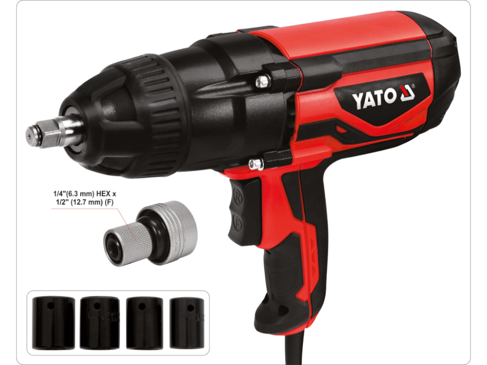ქანჩის მოსახსნელი YATO YT-82021 • 600Nm ბრუნვით • მაღალი სიმძლავრით • ჩემოდნით სურათი