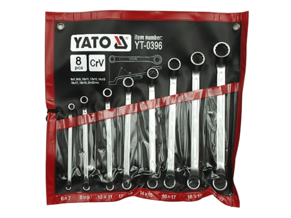 ქანჩის გასაღების ნაკრები YATO YT-0396 • 8-ცალიანი • ორმხრივი დიზაინი 6-დან 22 მმ-მდე სურათი