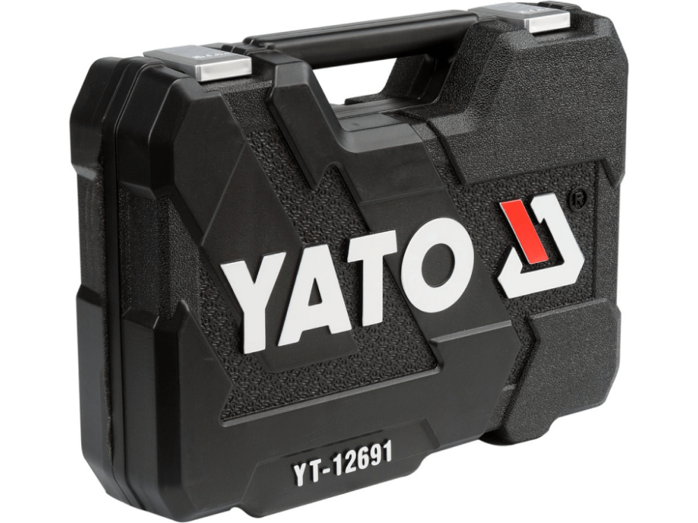 ქანჩის გასაღების ნაკრები YATO YT-12691 • 82-ცალიანი კომპლექტი • 1/4" და 1/2" სოკეტებით პროფესიონალური გამოყენებისთვის სურათი