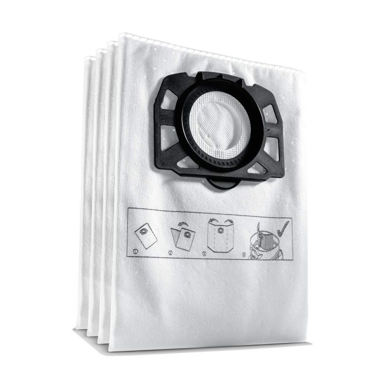 ტომარა მტვერსასრუტისთვის karcher Filter bags-fleece set packaged 4x სურათი