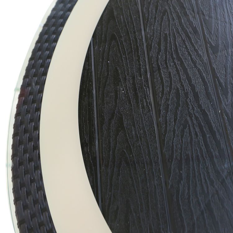 პლასტმასის მაგიდა მოწნული ორნამენტით თეთრი HOLIDAY 120Q ჰმ-425კ სურათი