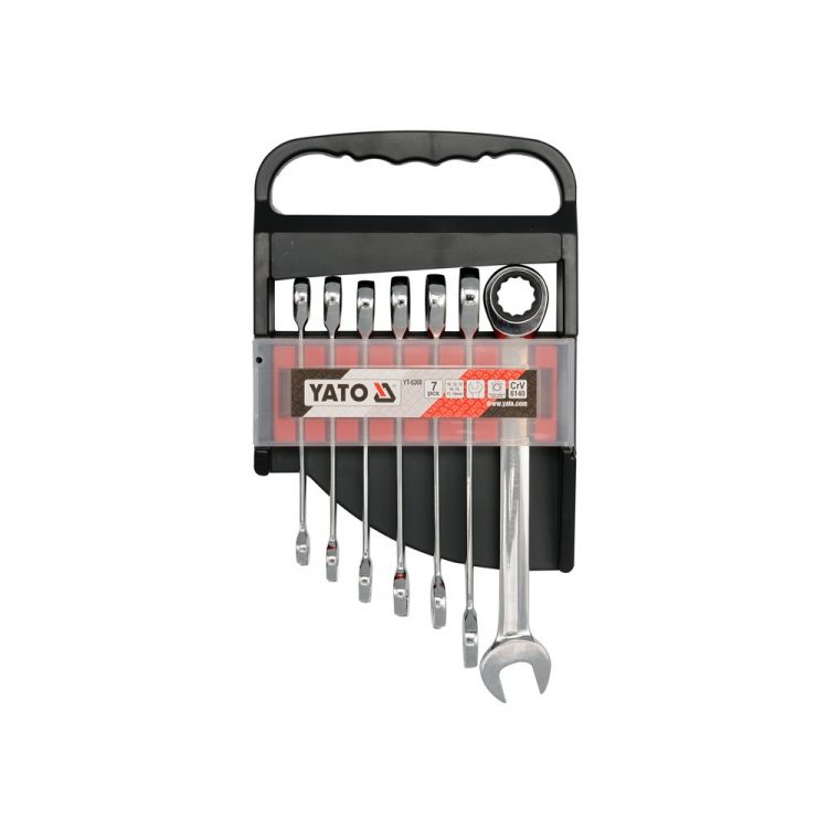 ხრუტუნა ქანჩის გასაღების ნაკრები 8 ც (8-19 მმ) YATO YT-02068 სურათი