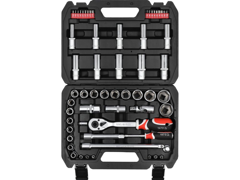 თავაკების ნაკრები 1/2" 60 ც YATO YT-12660 სურათი