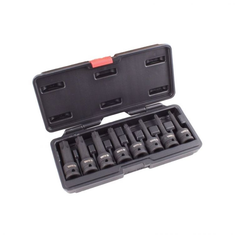 ვარსკვლავა ქანჩის მოსახსნელის ნაკრები (შავი) 9 ც 1/2" /SPLINE/ YATO YT-10691 სურათი