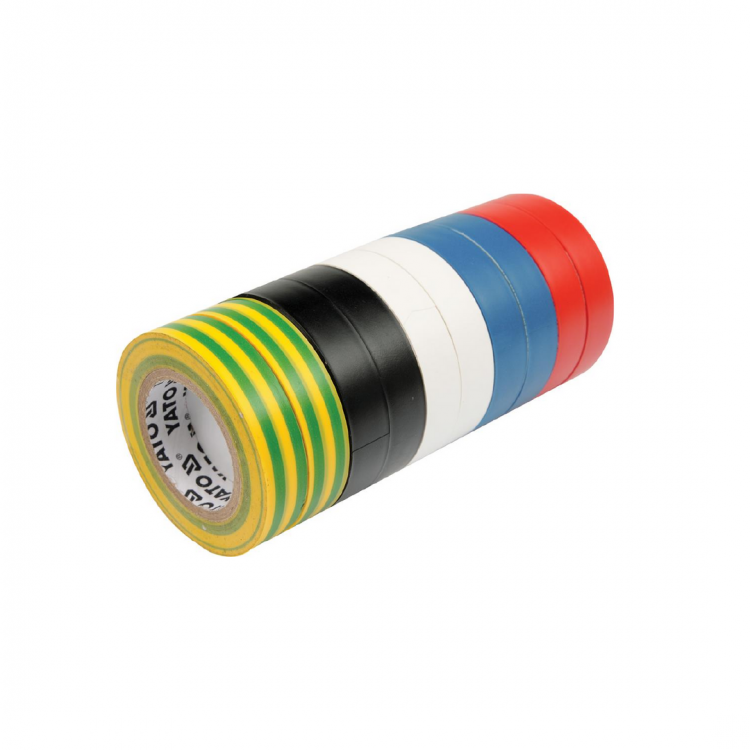 საიზოლაციო ლენტი YATO YT-8173-W, 20 მ, თეთრი, გამძლე და პროფესიონალური გამოყენებისთვის სურათი