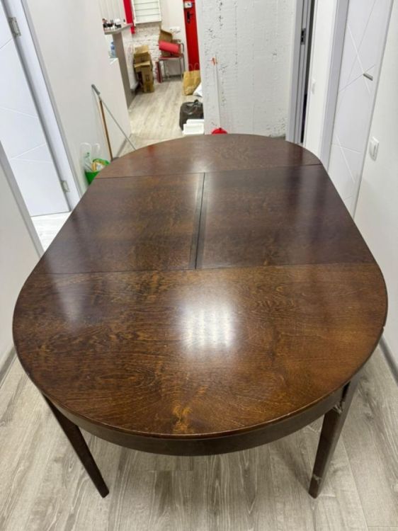 ნატურალური ხის გასაშლელი მაგიდა – პრაქტიკული დიზაინი და გამძლე ხარისხი სურათი