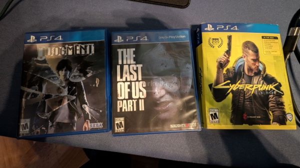 Cyberpunk, Judgement, Last of us Part 2, ps4, ps5 სურათი