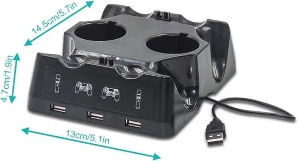 PS4 Controller Charging Station სურათი
