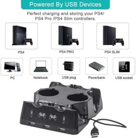 PS4 Controller Charging Station სურათი