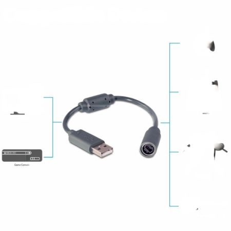 USB breakaway adapter cable- საჭის/ჯოისტიკის გადამყვანი კაბე სურათი