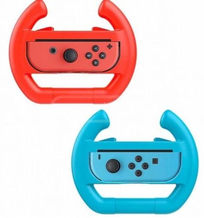 Nintendo Switch - Joy Con Wheel Pair + grips სურათი