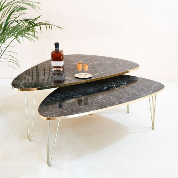 მისაღები ოთახის ჟურნალების მაგიდა – დახვეწილი დიზაინი და ფუნქციურობა სურათი