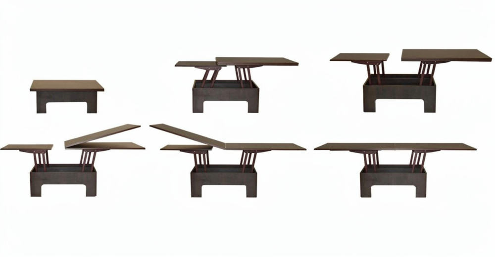 ჟურნალების მაგიდა – გასაშლელი და მრავალფუნქციური სურათი