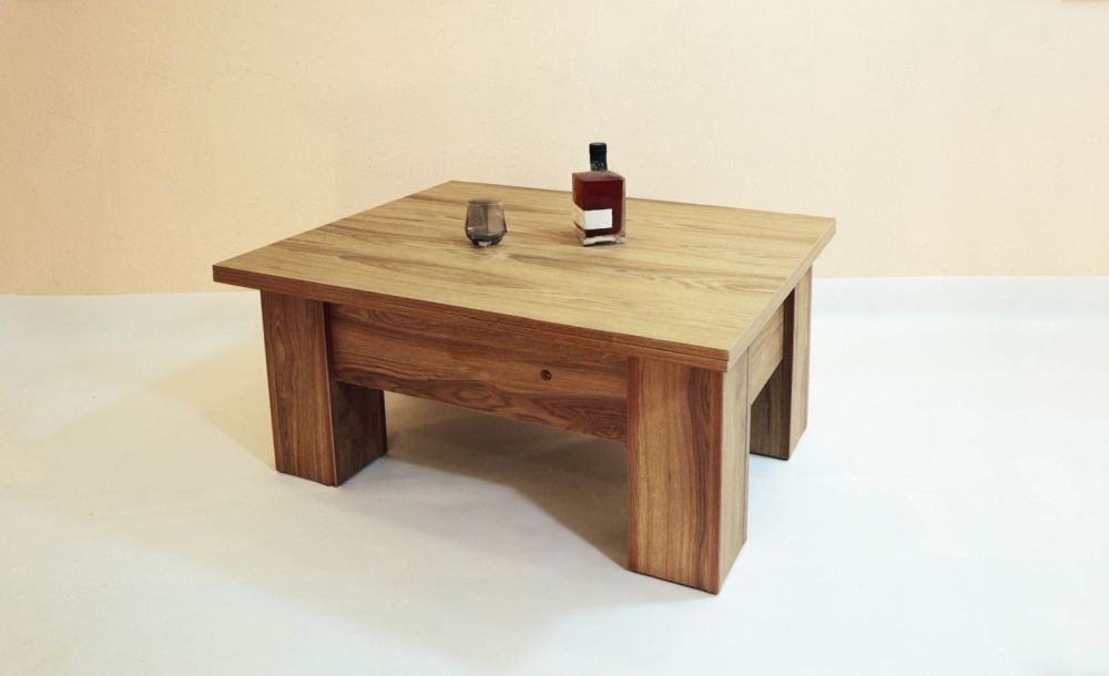 ჟურნალების მაგიდა-ტრანსფორმერი – გასაშლელი და მრავალფუნქციური სურათი