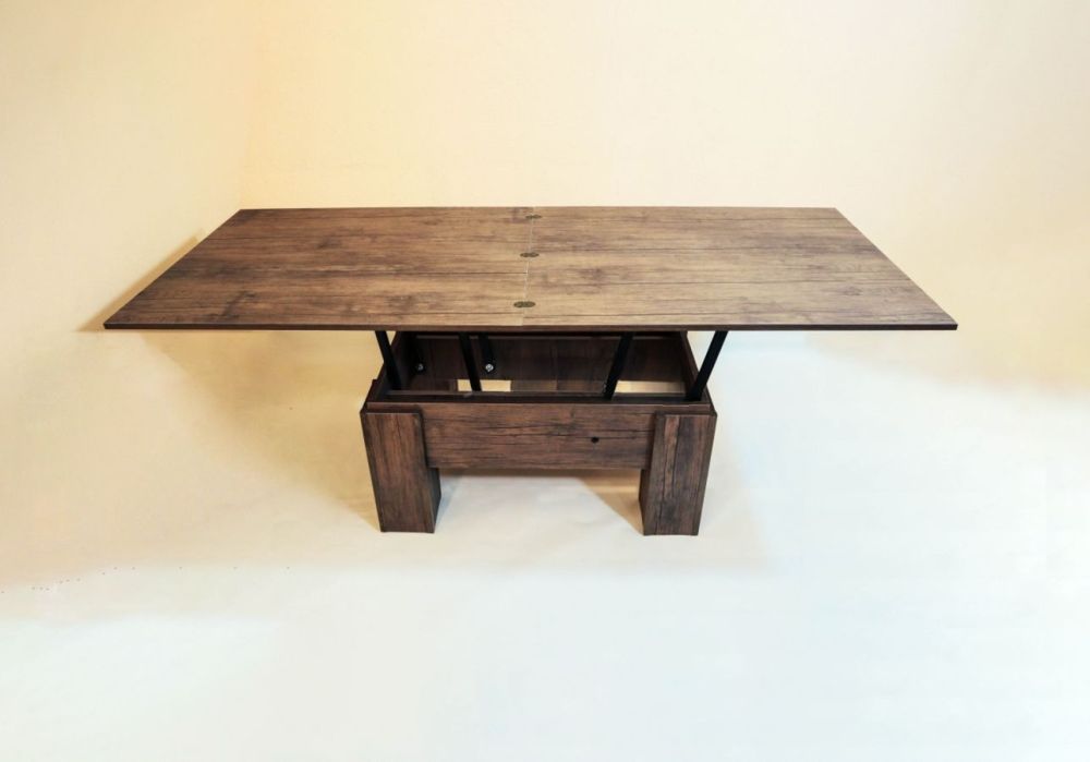 ჟურნალების მაგიდა-ტრანსფორმერი – გასაშლელი და მრავალფუნქციური სურათი