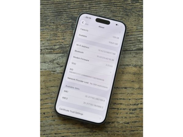 IPHONE 15 Pro 128GB TITANIUM ახალივით Like New სურათი