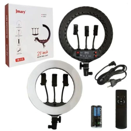 Jmary 21ინჩიანი ring light+2.1მ შტატივი! სურათი