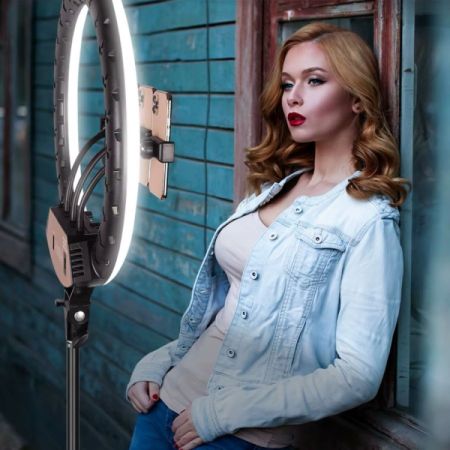 Jmary 18ინჩიანი Ring Light 2.1მ შტატივით! სურათი