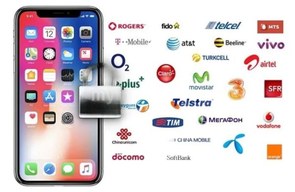 IPHONE-ის ტელეფონის ქსელის განბლოკვის სერვისი. სურათი