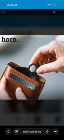 Hoco E100 Smart Finder (Works with Apple Find My) | SE192 სურათი