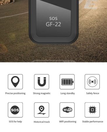 GPS ტრეკერი GF22 – მოსმენის ფუნქციით, რეალური დროის ლოკაცია, ძლიერი მაგნიტი სურათი