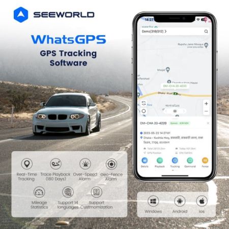 ☆ SEEWORLD W15L Car GPS Tracker მანქანის ჯიპიესი ☆ სურათი