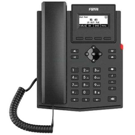 სტაციონარული ტელეფონი Fanvil X301W, IP Phone, 2 SIP, Black სურათი
