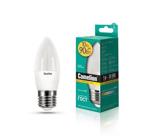 ლედ ნათურა Camelion Energy Saving LED Bulbs LED10-JCDR/830/GU5.3 10 ვატი სურათი