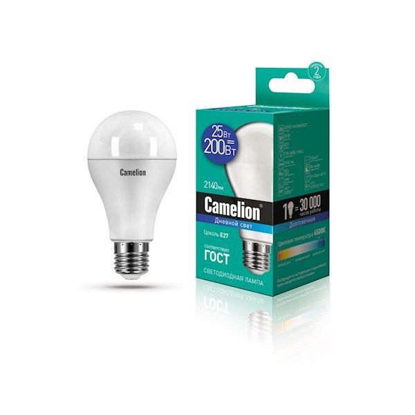 ლედ ნათურა Camelion Led Lamp LED25-A65/865/E27 25ვატი სურათი