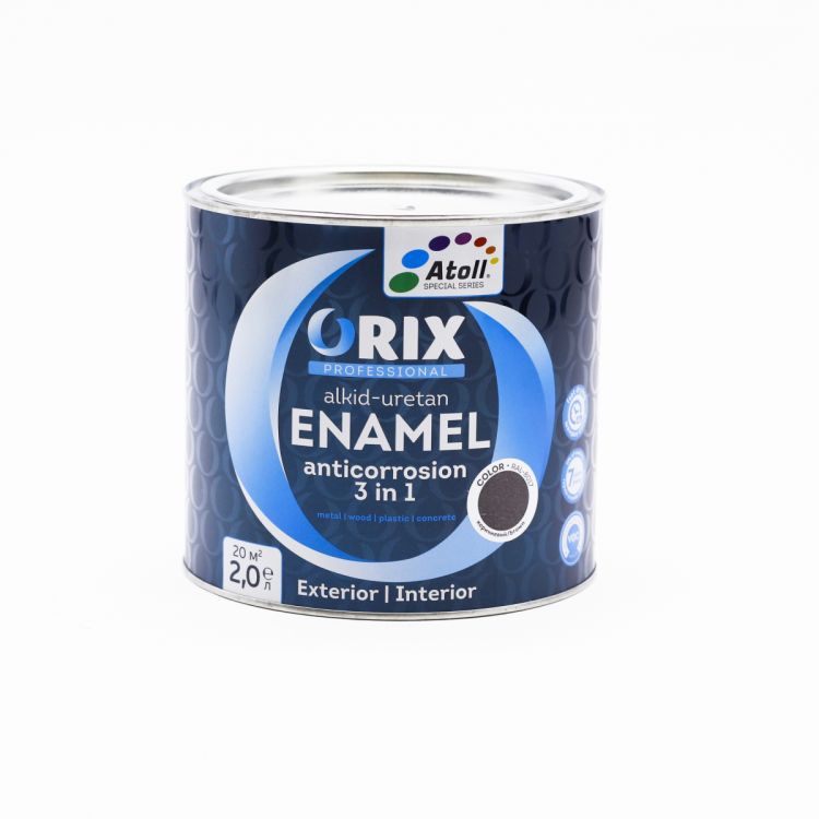 ემალი ყავისფერი ანტიკოროზიული Color ORIX RAL 8017 2,4 კგ სურათი