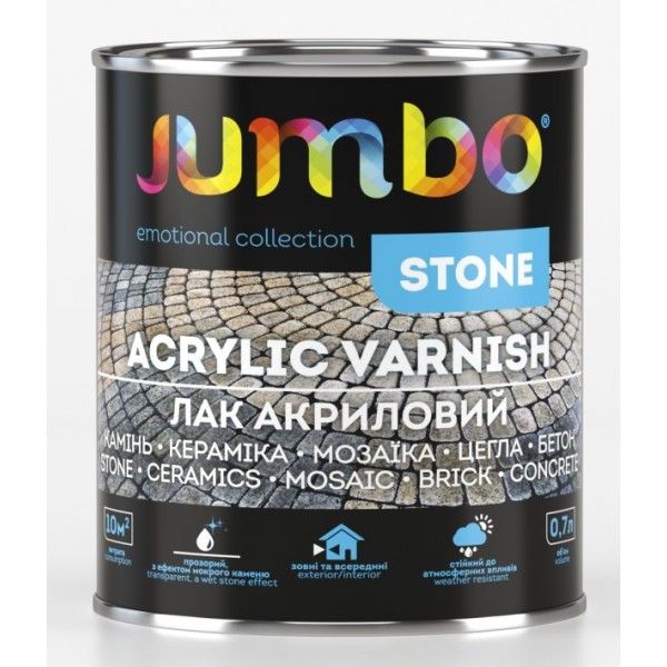 ქვის ლაქი Jumbo STONE პრიალა 2,0 ლ სურათი