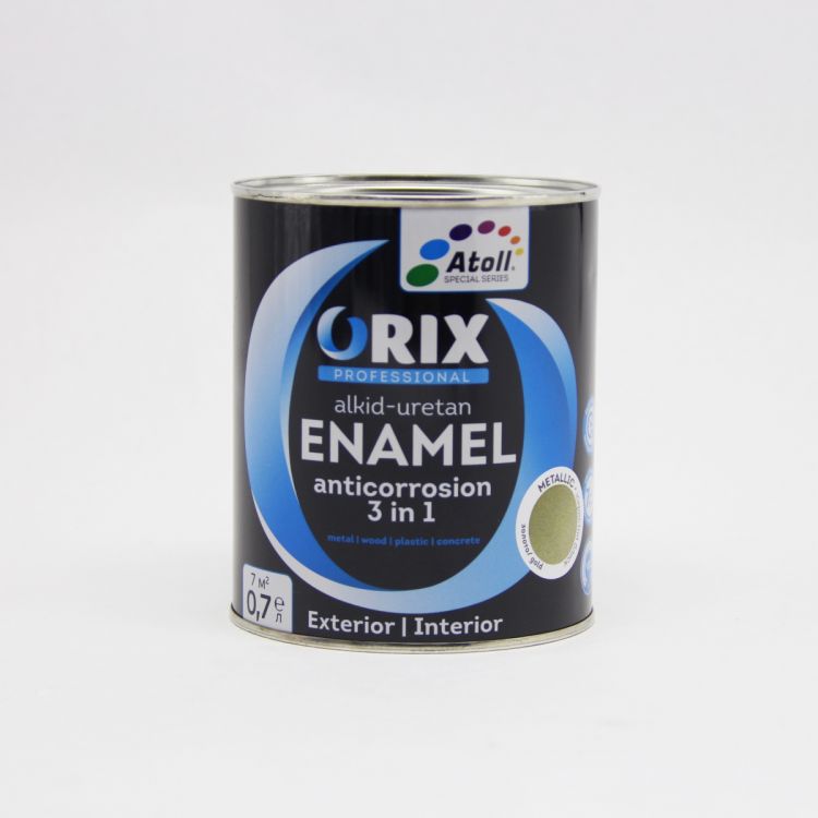 ემალი ოქროსფერი ანტიკოროზიული ORIX METALLIC 0,7 კგ სურათი