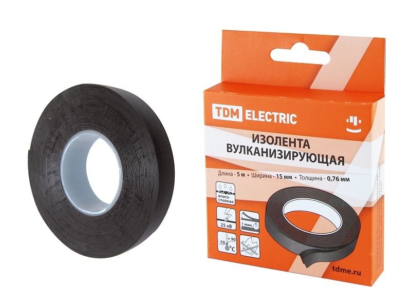 იზოლენტა ვულკანიზირებული 15მმ 5 მეტრი  SQ0526-0601 TDM სურათი