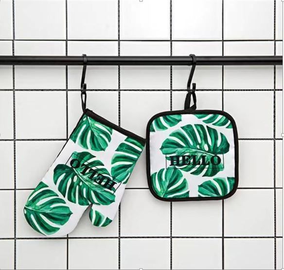 სამზარეულოს ნაკრები ხელთათმანი+დამჭერი MH-10977,17*27/17.5*17.5,MH-10973 სურათი