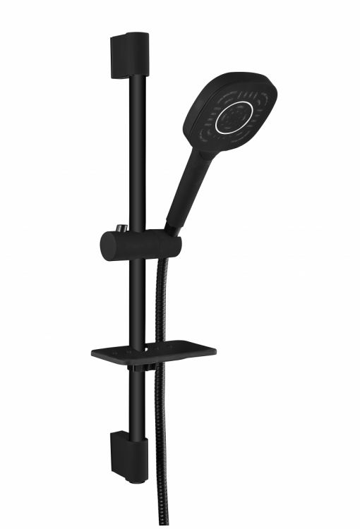 დუში დგარი სამაგრით Coral Soft Black DCSBS01 SLCR2001 სურათი