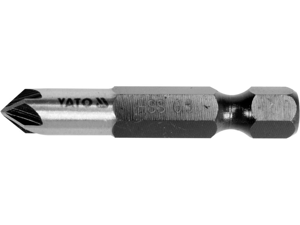 კონუსური ბურღი YATO YT-44721, 6.3 მმ – HEX ექვსკუთხა დაბოლოებით ზუსტი ბურღვისთვის სხვადასხვა მასალებზე სურათი