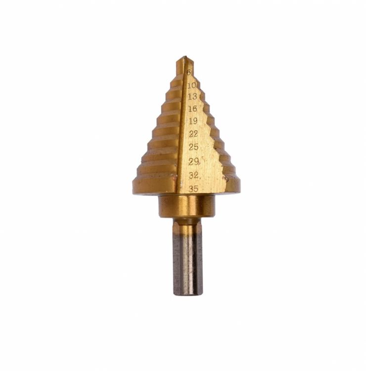 კონუსური ბურღი YATO YT-44739, 6–32 მმ – მრავალსაფეხურიანი ბურღვა ერთ ინსტრუმენტში სურათი