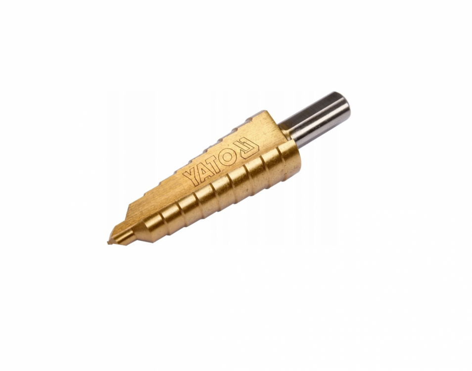 კონუსური ბურღი YATO YT-44744, 6–20 მმ – მრავალსაფეხურიანი და ზუსტი ბურღვის ინსტრუმენტი HEX დაბოლოებით სურათი