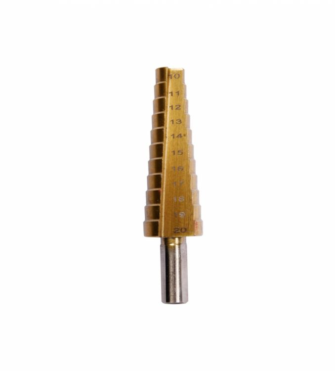 კონუსური ბურღი YATO YT-44745, 10–20 მმ – ზუსტი და სტაბილური ბურღვისთვის მრავალსაფეხურიანი გადაწყვეტა სურათი