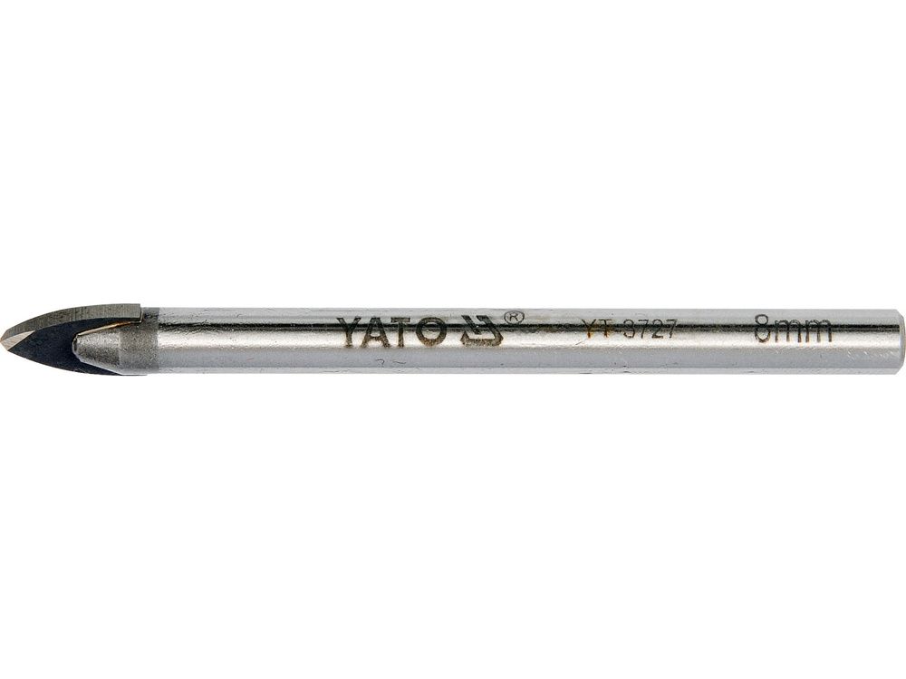 ბურღის თავი YATO YT-3727, 8 მმ – შუშისა და კერამიკის ზუსტი ბურღვისთვის გამძლე და უსაფრთხო არჩევანი სურათი