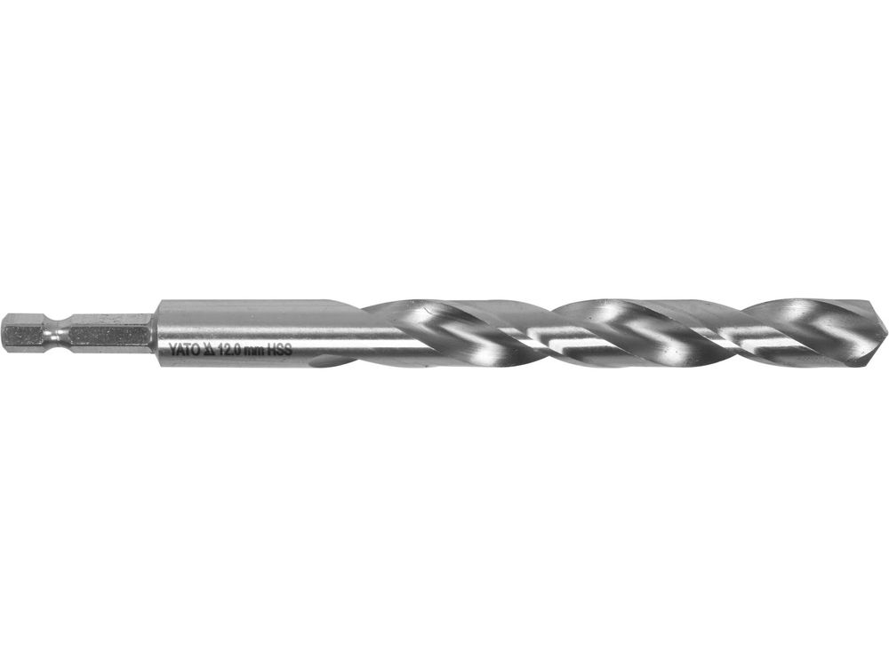 მეტალის ბურღის პირი YATO YT-44883, 12.0 მმ – HEX ექვსკუთხა დაბოლოებით მძლავრი ბურღვისთვის ლითონზე სურათი