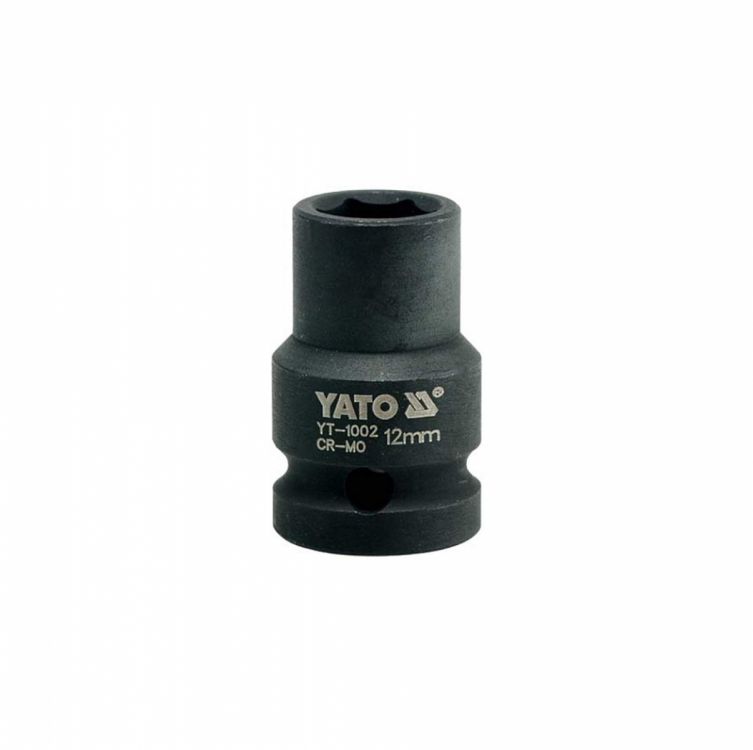თავაკი ქანჩის მოსახსნელი YATO YT-1002, 1/2" 12 მმ (შავი) – გამძლე და ეფექტური გამოსავალი დაზიანებული ქანჩების მოსახსნელად სურათი