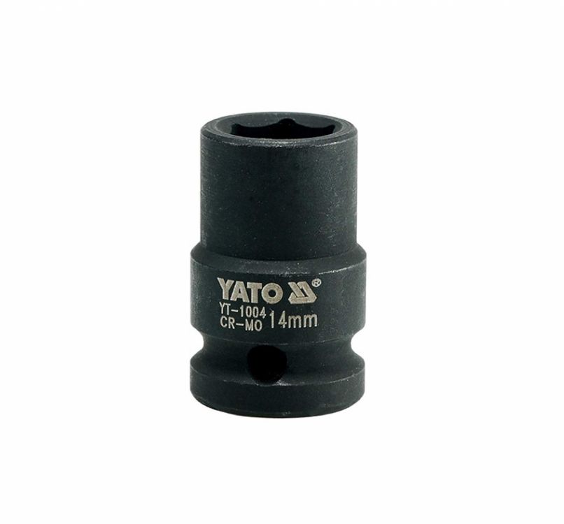თავაკი ქანჩის მოსახსნელი YATO YT-1004, 1/2" 14 მმ (შავი) – პროფესიონალური ინსტრუმენტი მჭიდროდ გამკაცრებული ან დაზიანებული ქანჩებისთვის სურათი