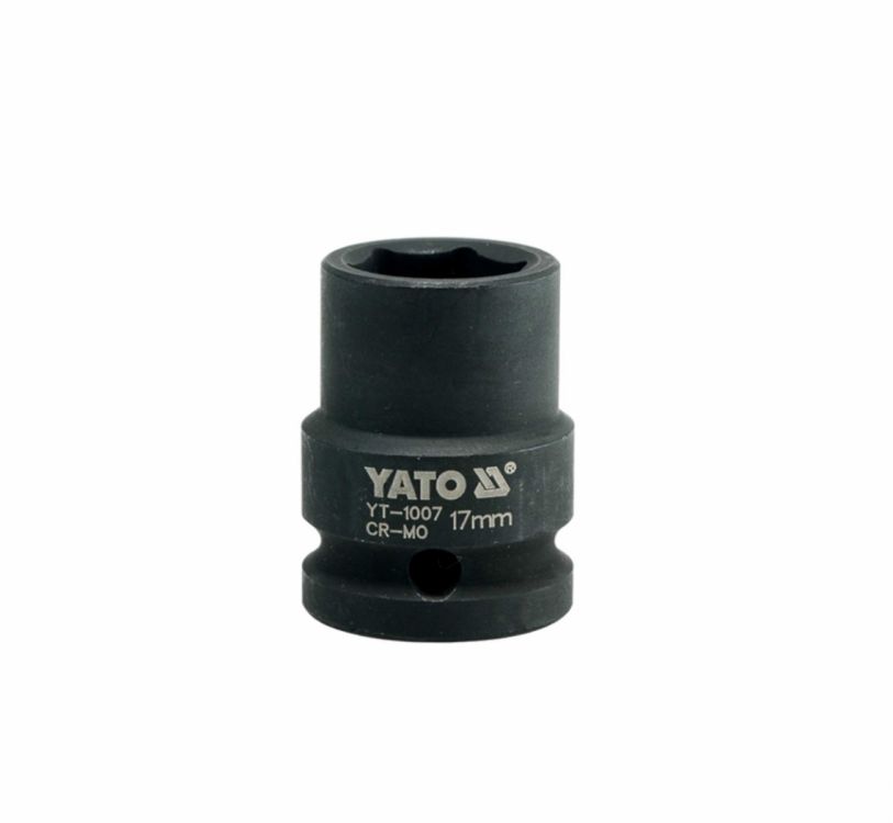თავაკი ქანჩის მოსახსნელი YATO YT-1007, 1/2" 17 მმ (შავი) – მტკიცე და ეფექტური ინსტრუმენტი რთულად მოსახსნელი ქანჩებისთვის სურათი