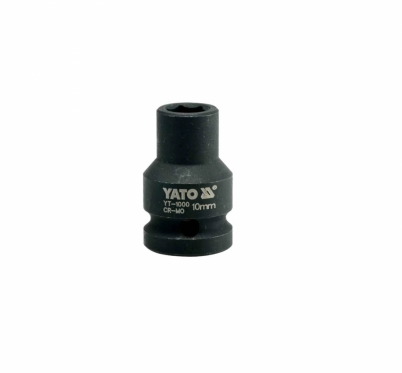 თავაკი ქანჩის მოსახსნელი YATO YT-1000, 1/2" 10 მმ (შავი) – ზუსტი და გამძლე ინსტრუმენტი მცირე დიამეტრის დაზიანებული ქანჩებისთვის სურათი
