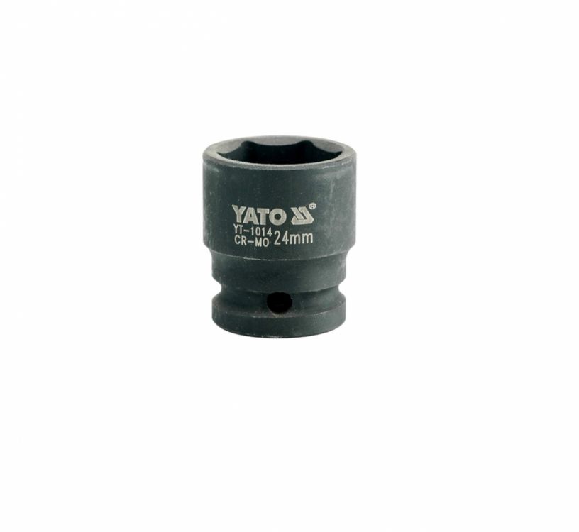 თავაკი ქანჩის მოსახსნელი YATO YT-1014, 1/2" 24 მმ (შავი) – მძლავრი და გამძლე ინსტრუმენტი მსხვილი ქანჩების მარტივად მოსახსნელად სურათი