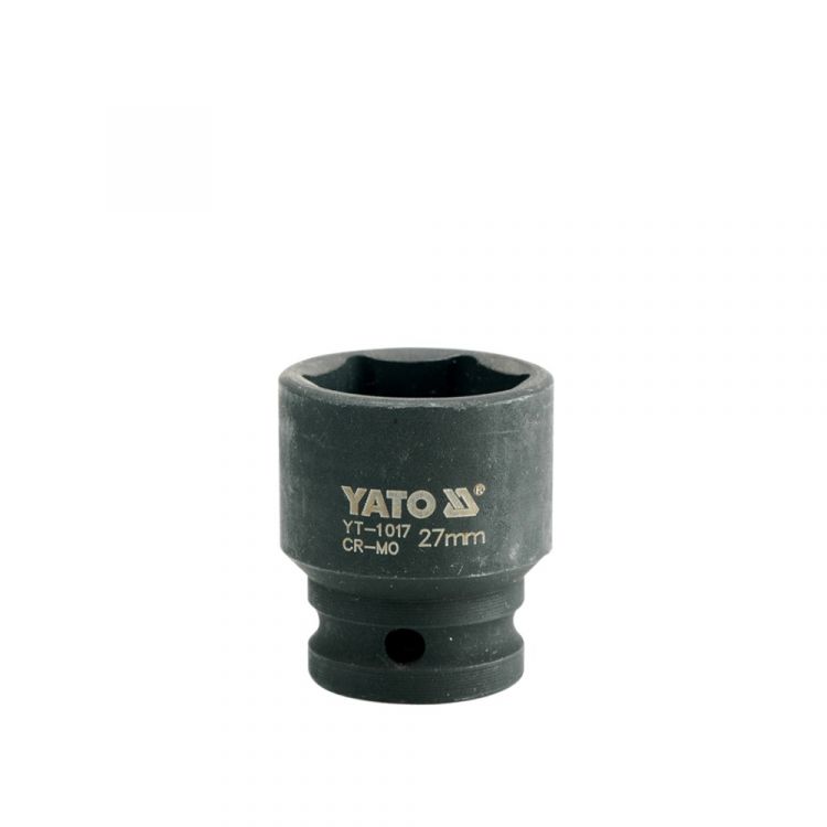 თავაკი ქანჩის მოსახსნელი YATO YT-1017, 1/2" 27 მმ (შავი) – პროფესიონალური ხარისხის ინსტრუმენტი მძიმე სამუშაოებისთვის სურათი
