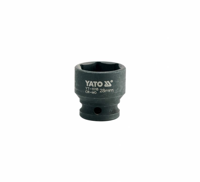 თავაკი ქანჩის მოსახსნელი YATO YT-1018, 1/2" 28 მმ (შავი) – Heavy-Duty ინსტრუმენტი მსხვილი და დაზიანებული ქანჩების მოსახსნელად სურათი