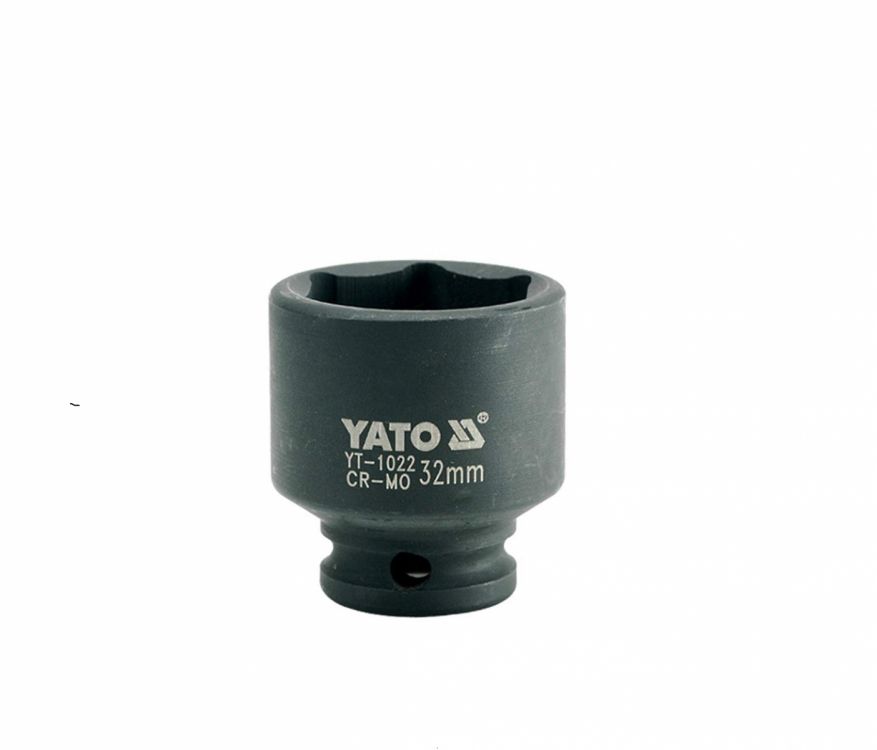 თავაკი ქანჩის მოსახსნელი YATO YT-1022, 1/2" 32 მმ (შავი) – ძლიერი და გამძლე ინსტრუმენტი განსაკუთრებით მსხვილი ქანჩებისთვის სურათი